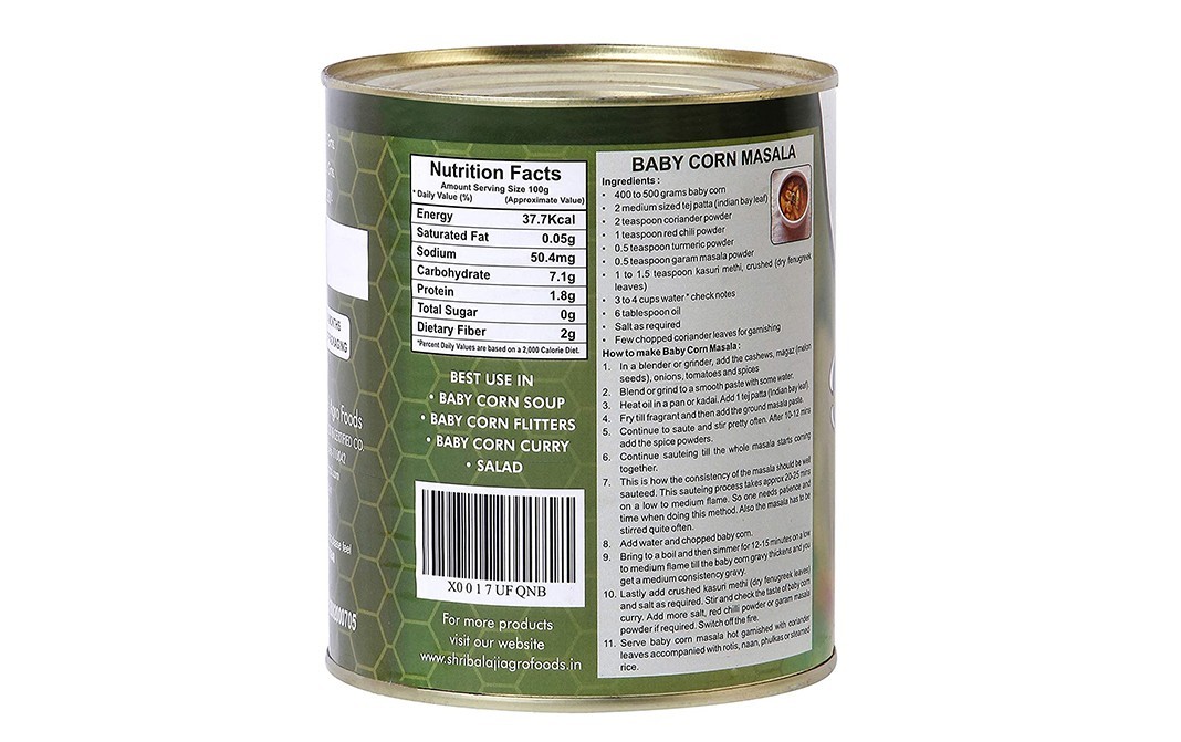 Desi Treat Baby Corn    Tin  800 grams